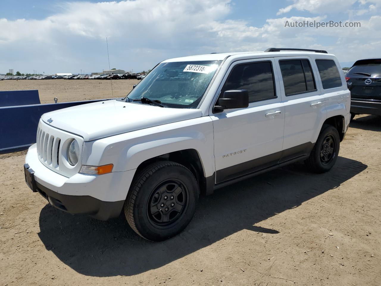 2016 Jeep Patriot Sport White vin: 1C4NJRBB0GD614796