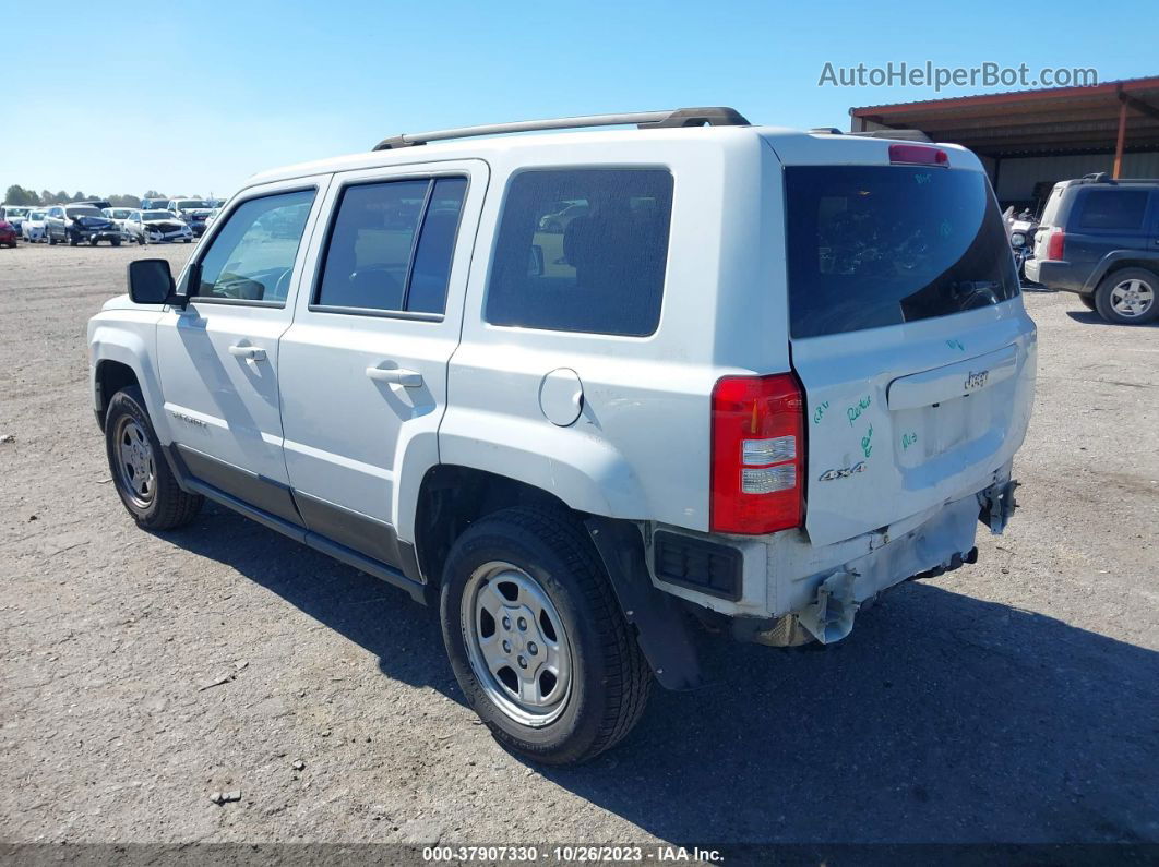 2016 Jeep Patriot Sport White vin: 1C4NJRBB0GD653436