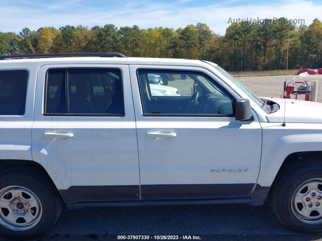 2016 Jeep Patriot Sport White vin: 1C4NJRBB0GD653436