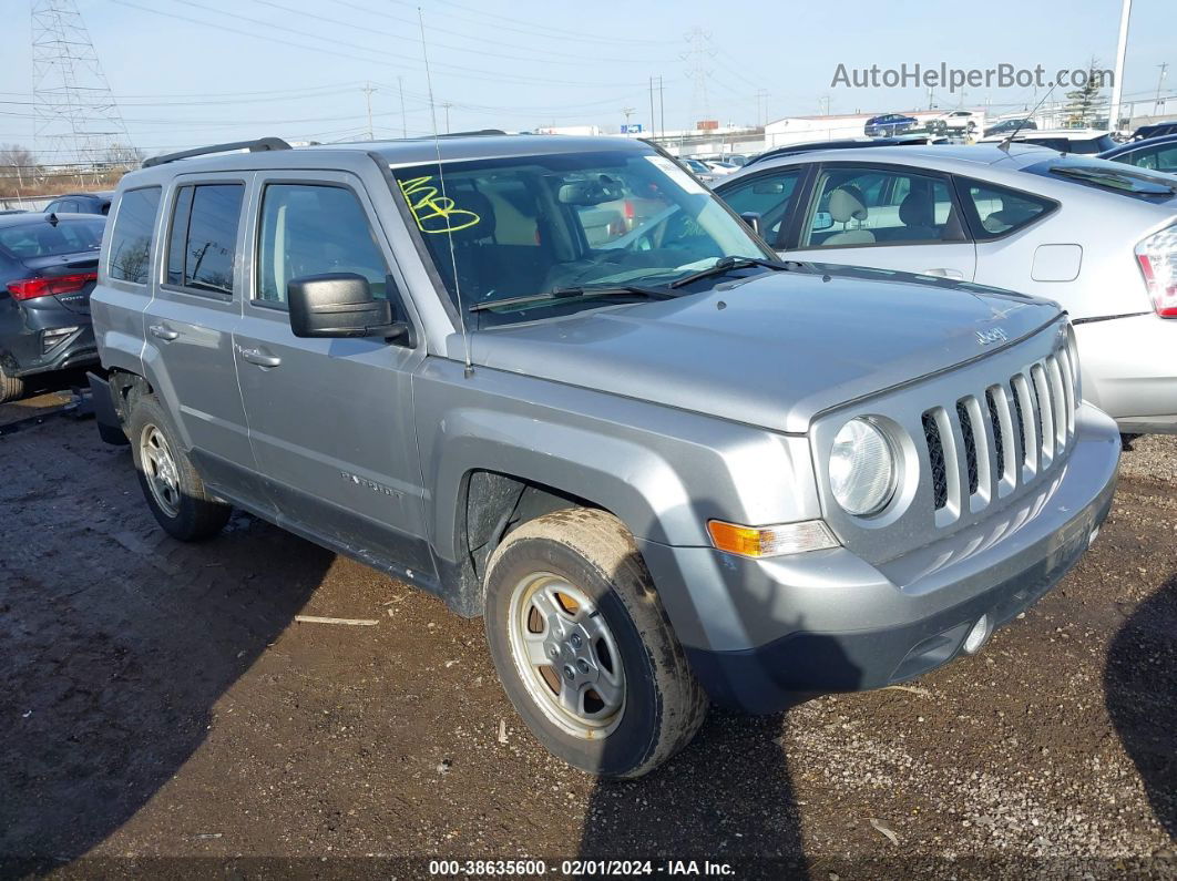 2016 Jeep Patriot Sport Silver vin: 1C4NJRBB0GD708354