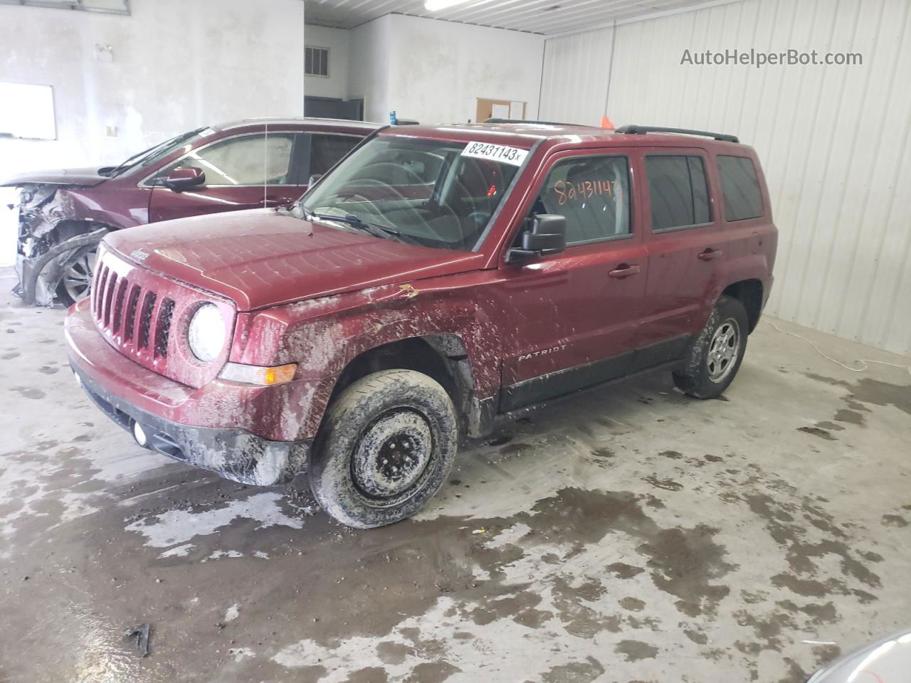 2012 Jeep Patriot Sport Burgundy vin: 1C4NJRBB1CD663614