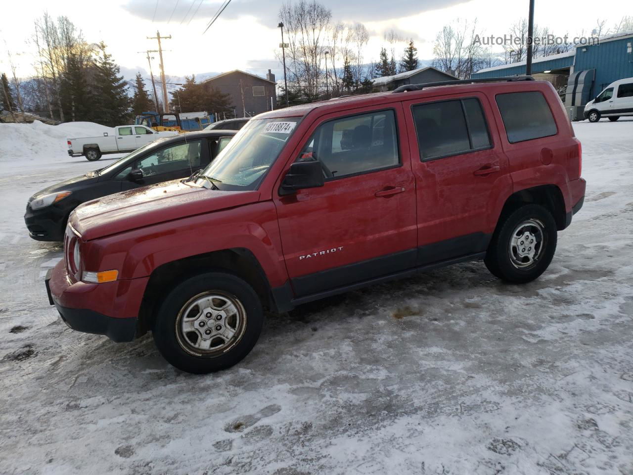 2014 Jeep Patriot Sport Бордовый vin: 1C4NJRBB1ED809402