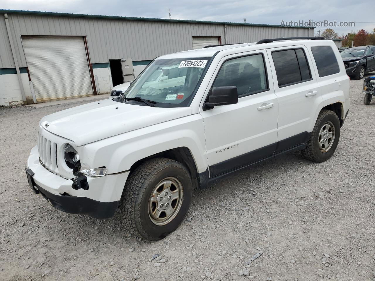 2012 Jeep Patriot Sport White vin: 1C4NJRBB2CD576479