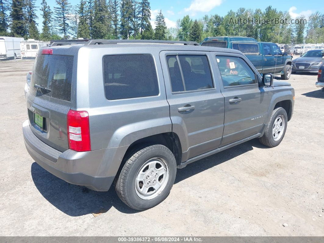 2012 Jeep Patriot Sport Gray vin: 1C4NJRBB2CD613496