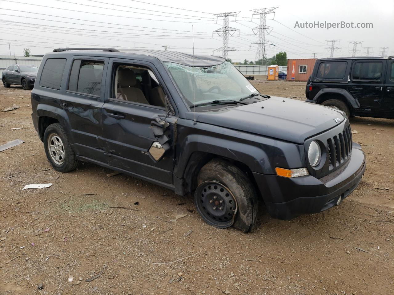 2014 Jeep Patriot Sport Черный vin: 1C4NJRBB2ED728537