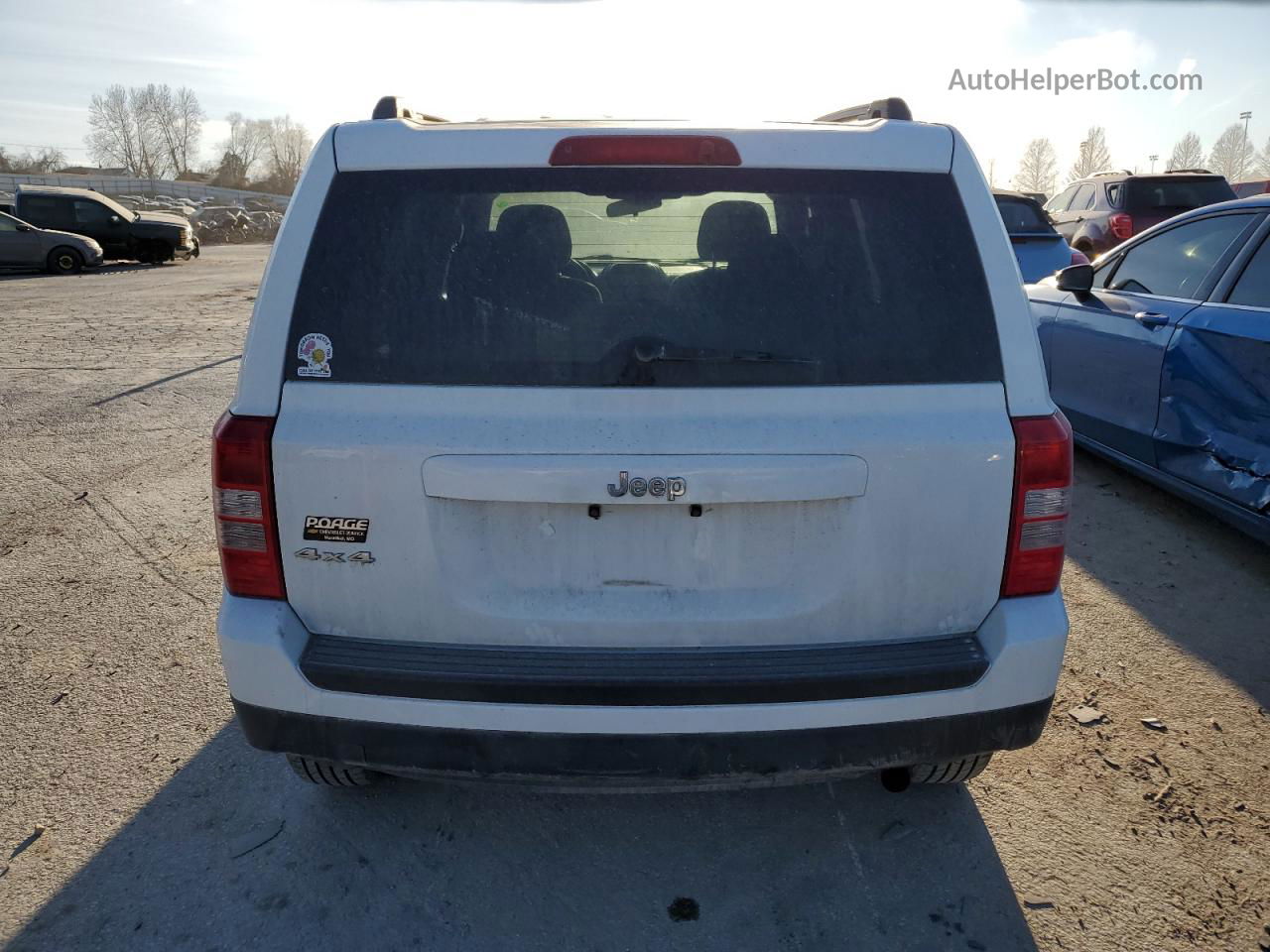 2014 Jeep Patriot Sport White vin: 1C4NJRBB2ED841565