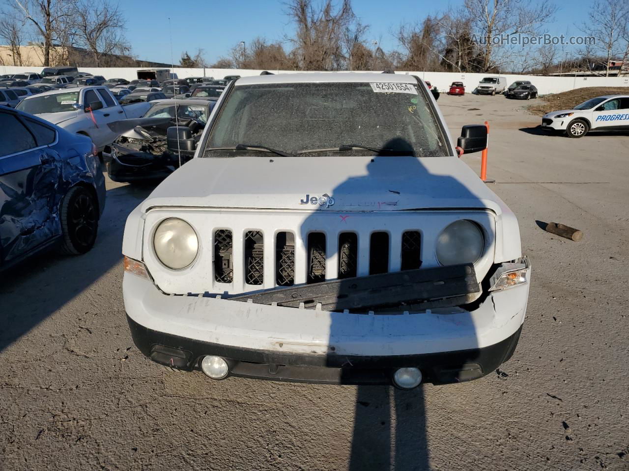 2014 Jeep Patriot Sport White vin: 1C4NJRBB2ED841565