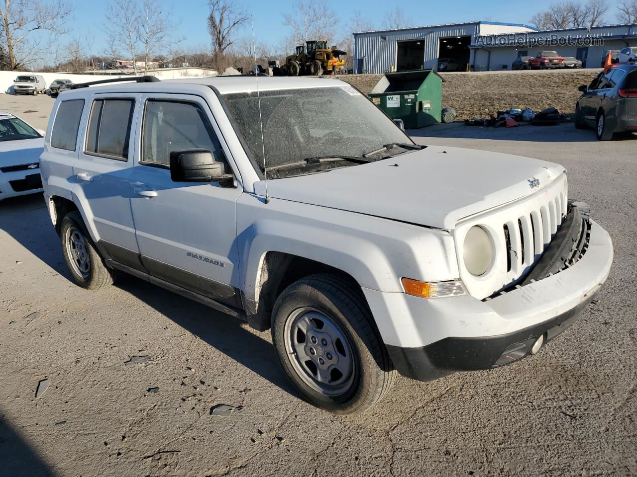 2014 Jeep Patriot Sport Белый vin: 1C4NJRBB2ED841565