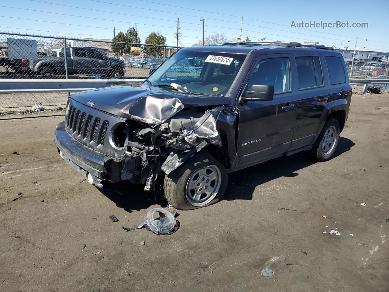 2016 Jeep Patriot Sport Gray vin: 1C4NJRBB2GD508799