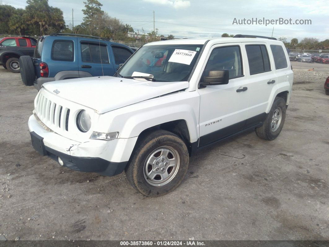 2016 Jeep Patriot Sport White vin: 1C4NJRBB2GD557940