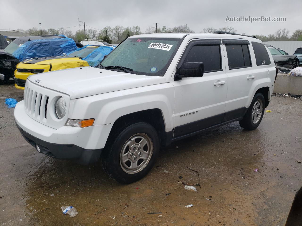 2016 Jeep Patriot Sport White vin: 1C4NJRBB2GD646407