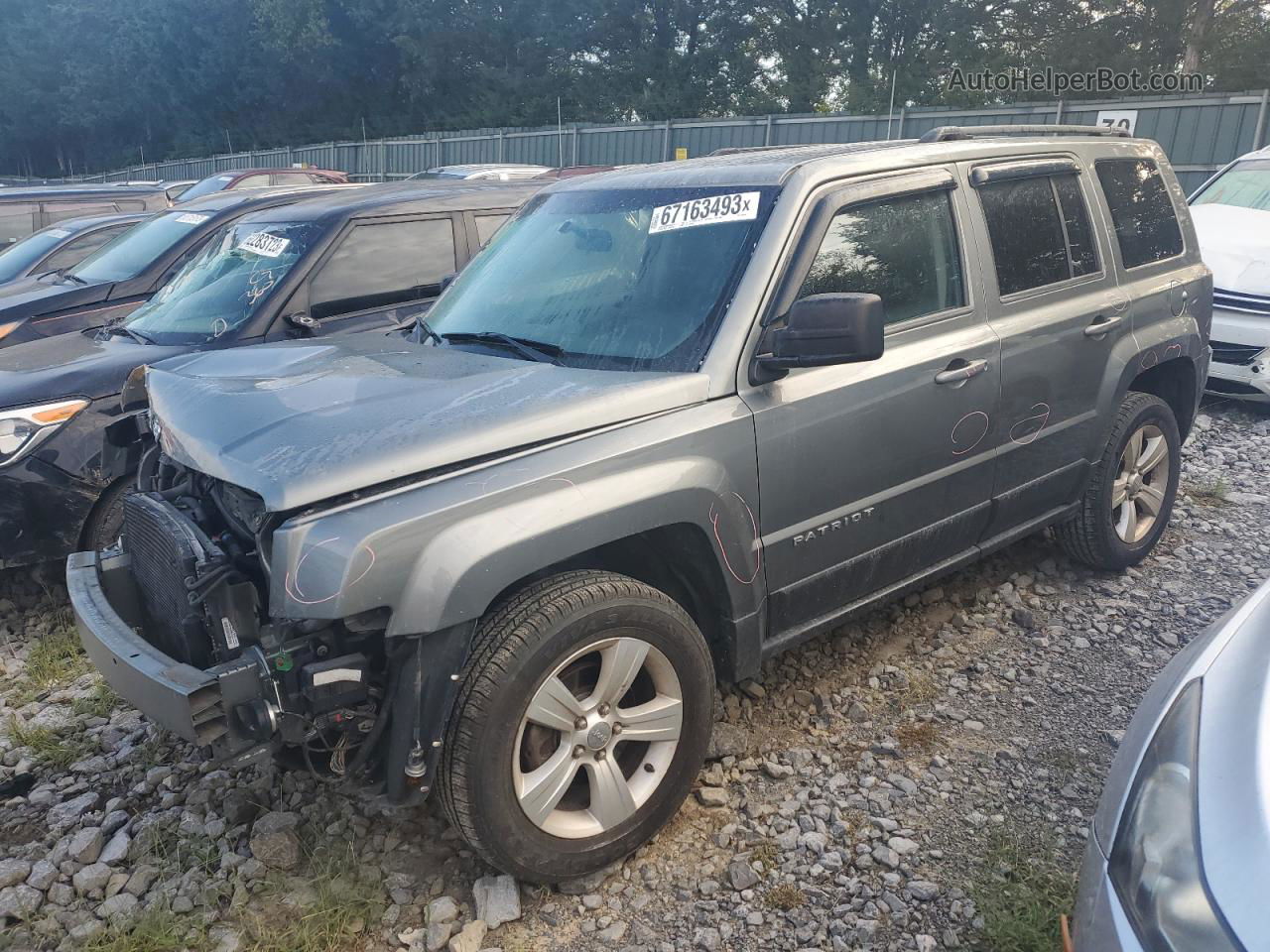 2014 Jeep Patriot Sport Silver vin: 1C4NJRBB3ED514513