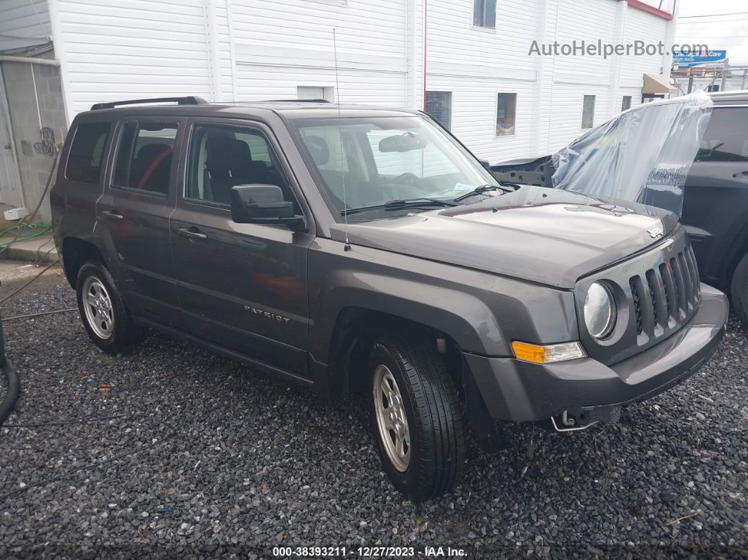 2016 Jeep Patriot Sport Серый vin: 1C4NJRBB3GD654399