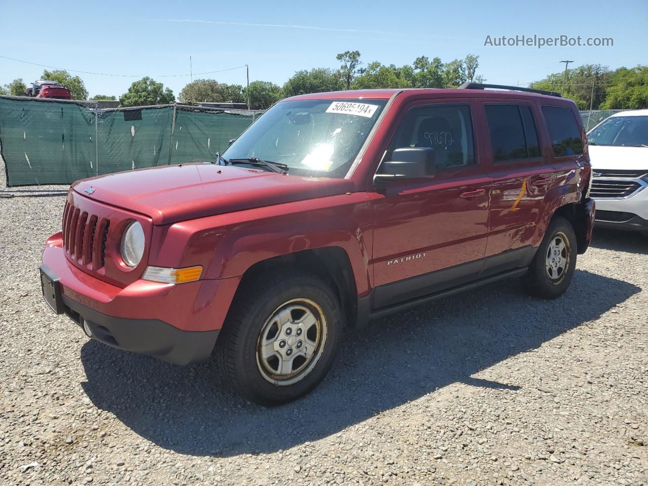 2016 Jeep Patriot Sport Red vin: 1C4NJRBB3GD719249