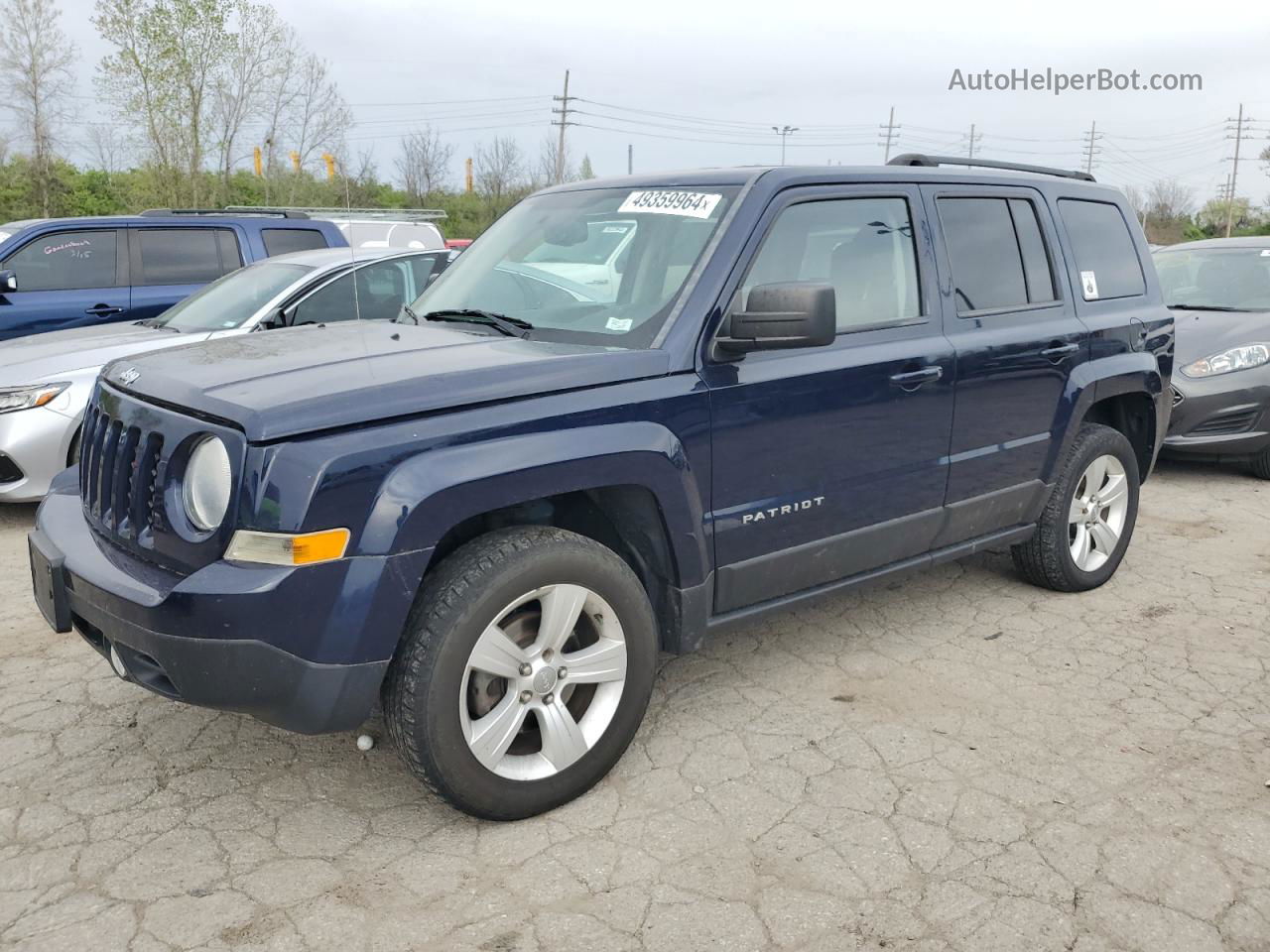 2014 Jeep Patriot Sport Синий vin: 1C4NJRBB4ED855791