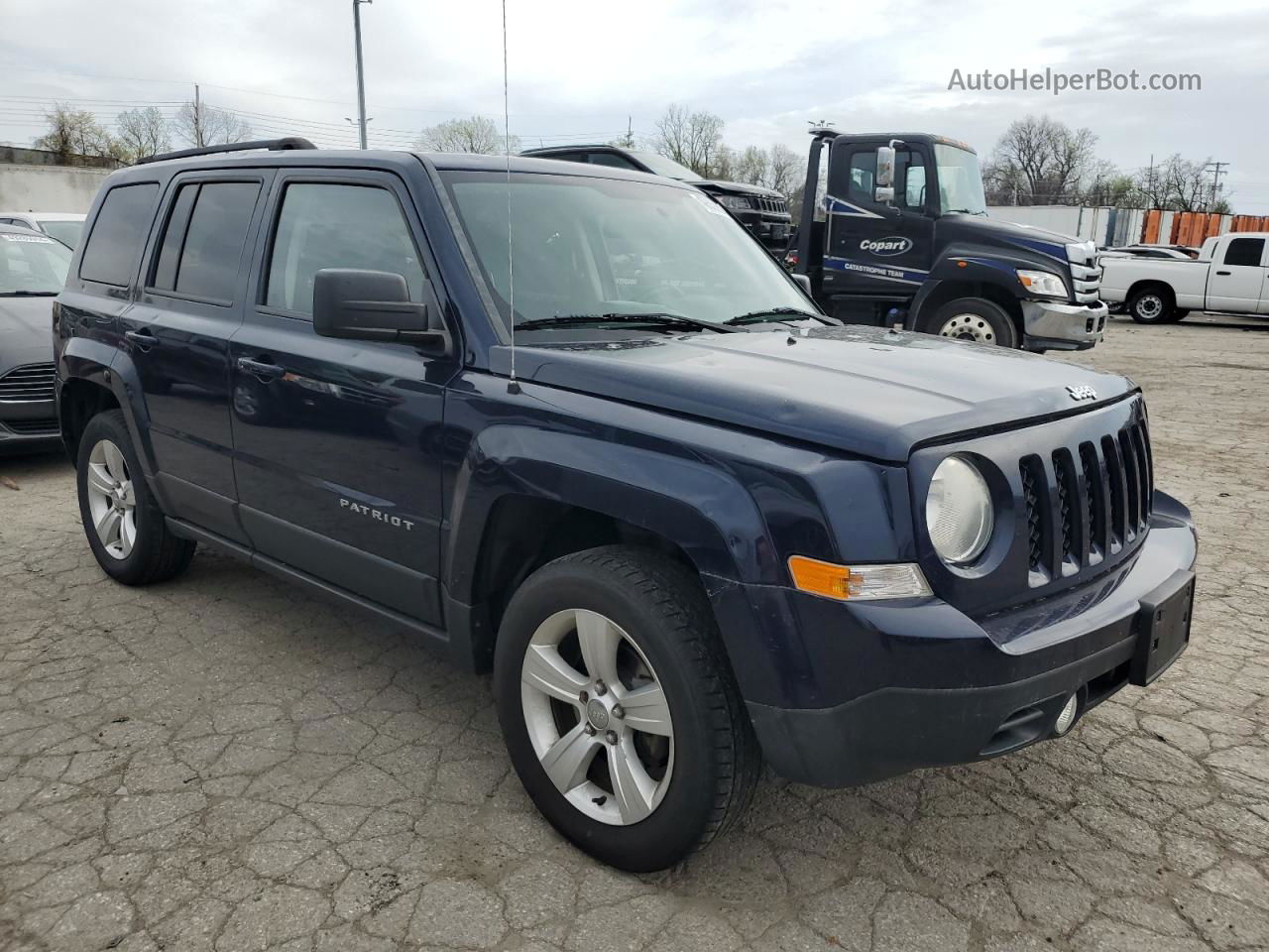 2014 Jeep Patriot Sport Синий vin: 1C4NJRBB4ED855791