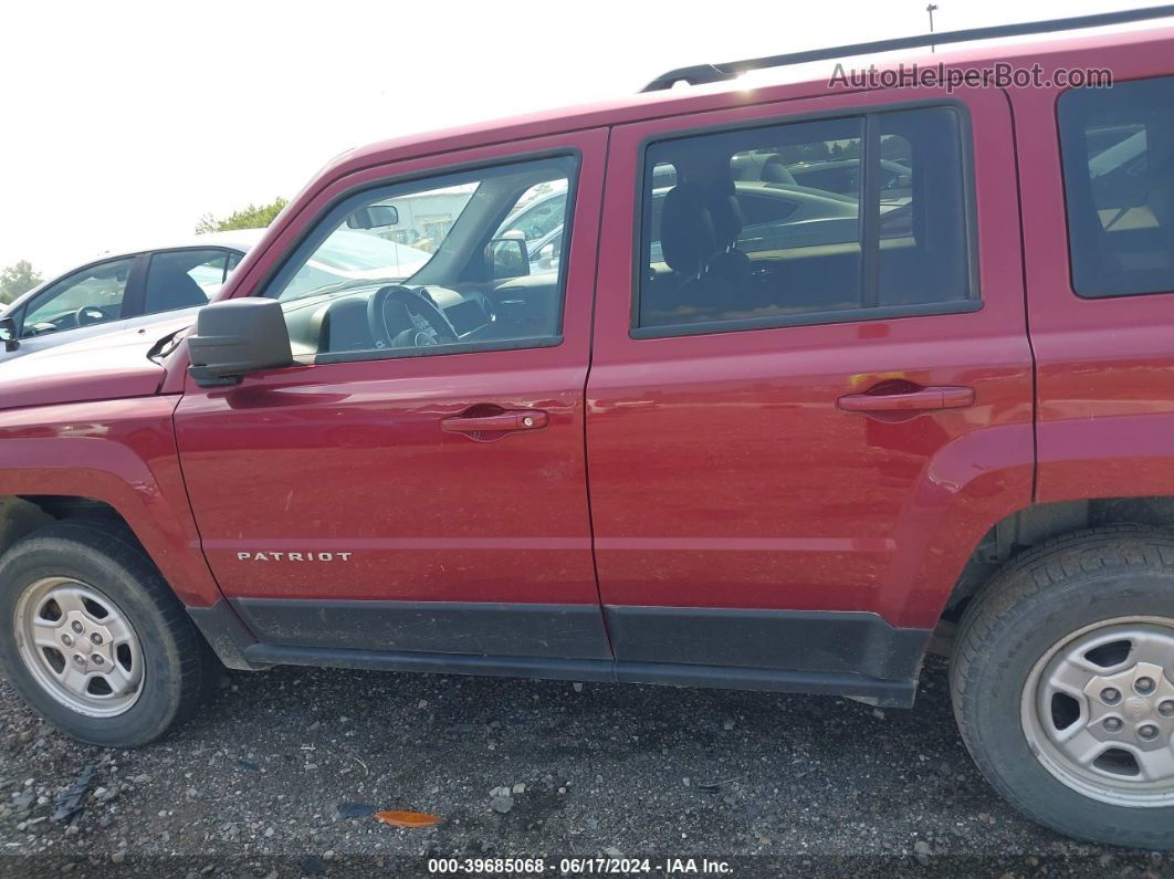 2014 Jeep Patriot Sport Maroon vin: 1C4NJRBB5ED841155