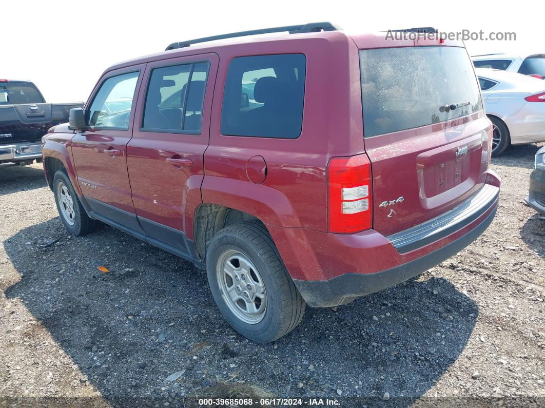 2014 Jeep Patriot Sport Maroon vin: 1C4NJRBB5ED841155