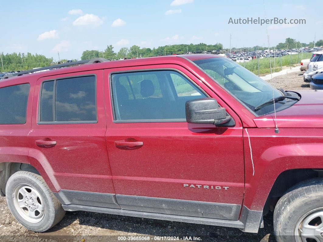 2014 Jeep Patriot Sport Maroon vin: 1C4NJRBB5ED841155