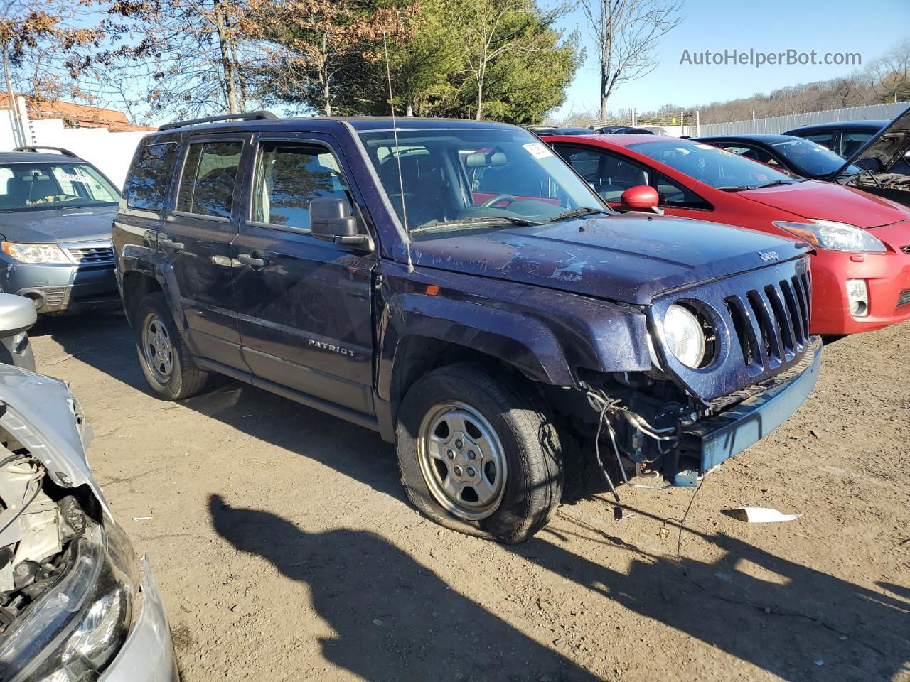 2012 Jeep Patriot Sport Синий vin: 1C4NJRBB6CD625148