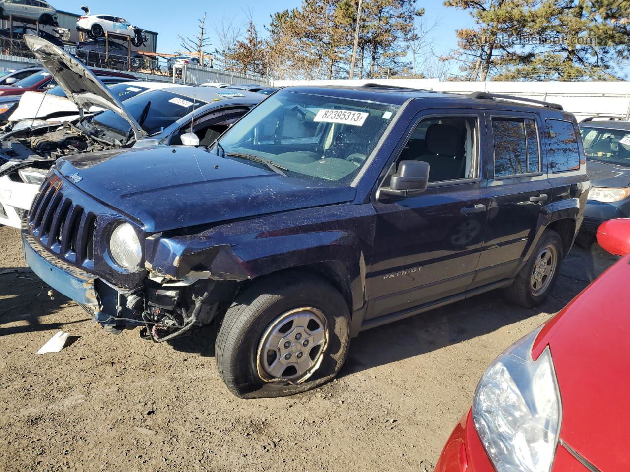 2012 Jeep Patriot Sport Синий vin: 1C4NJRBB6CD625148