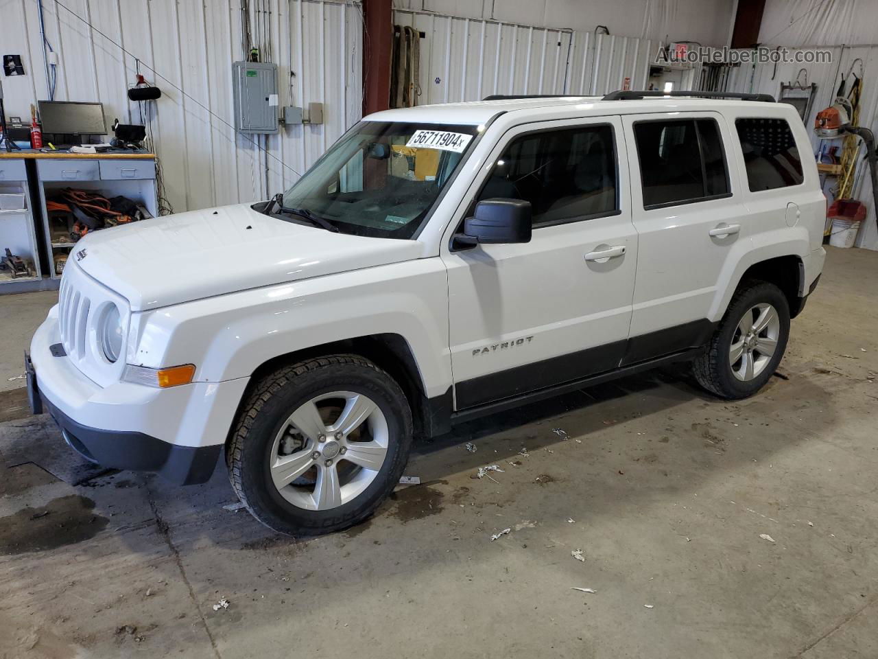 2014 Jeep Patriot Sport White vin: 1C4NJRBB6ED616503