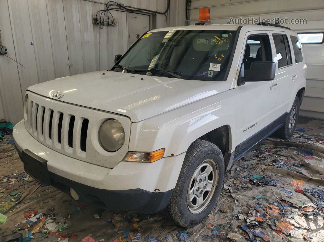 2012 Jeep Patriot Sport White vin: 1C4NJRBB7CD675184