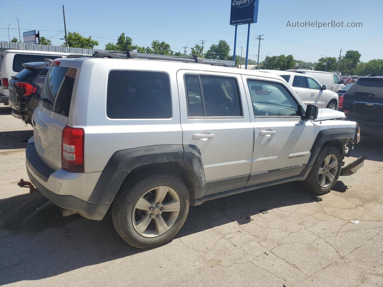 2014 Jeep Patriot Sport Серебряный vin: 1C4NJRBB7ED520377