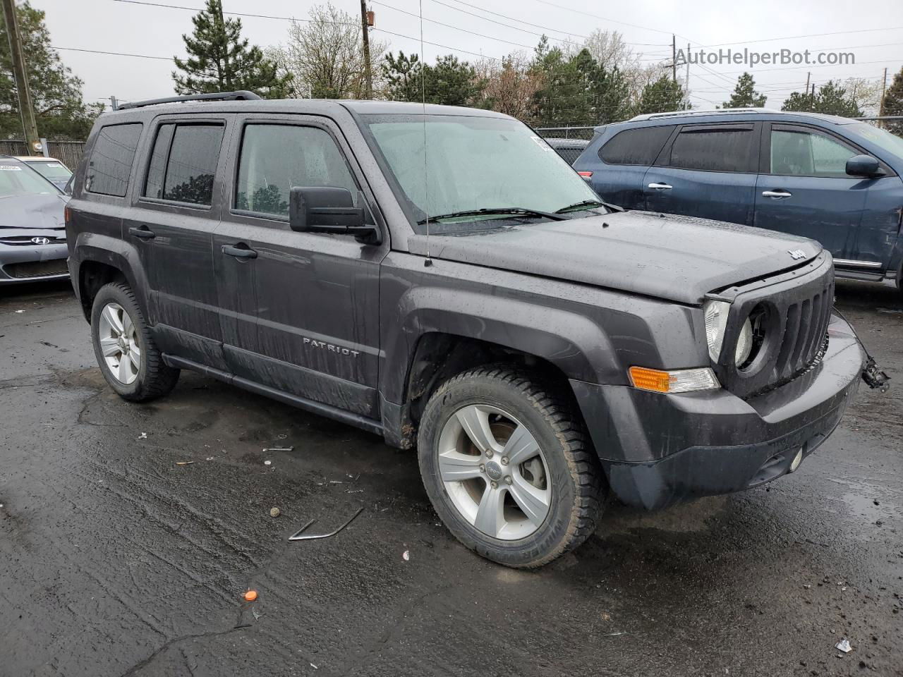 2014 Jeep Patriot Sport Серый vin: 1C4NJRBB7ED910671