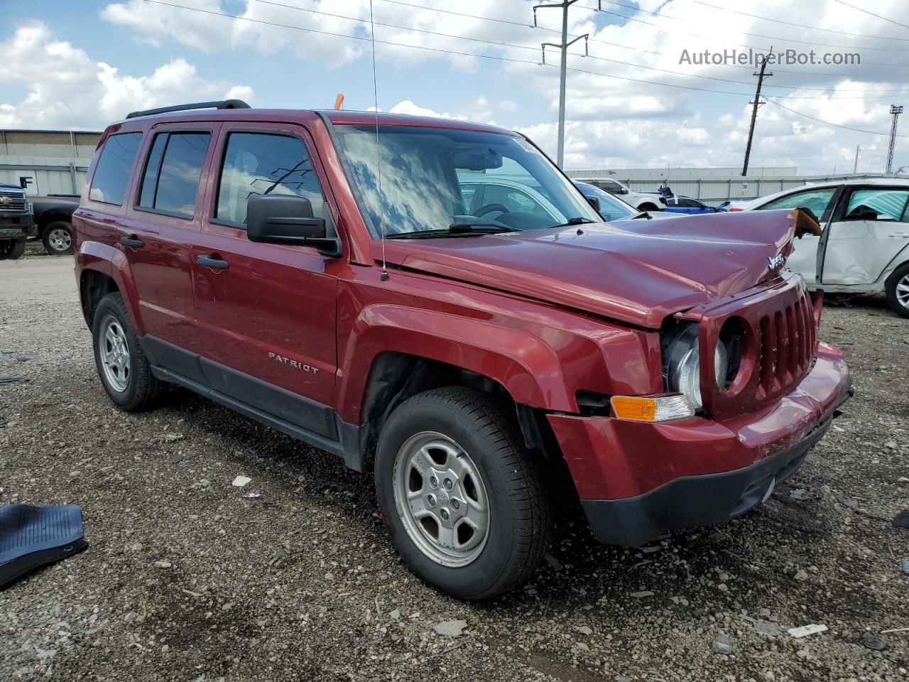 2016 Jeep Patriot Sport Maroon vin: 1C4NJRBB7GD598290