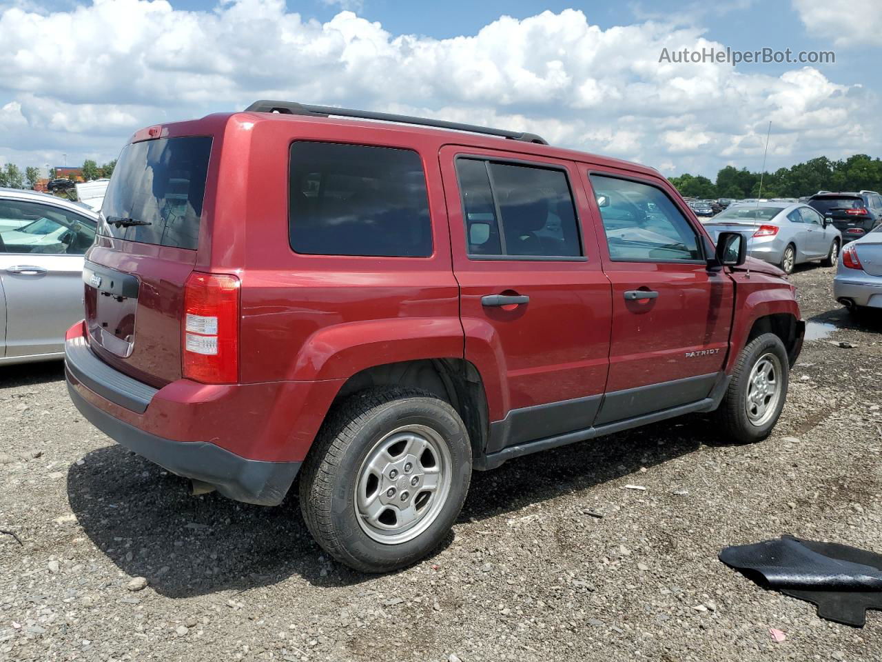 2016 Jeep Patriot Sport Maroon vin: 1C4NJRBB7GD598290