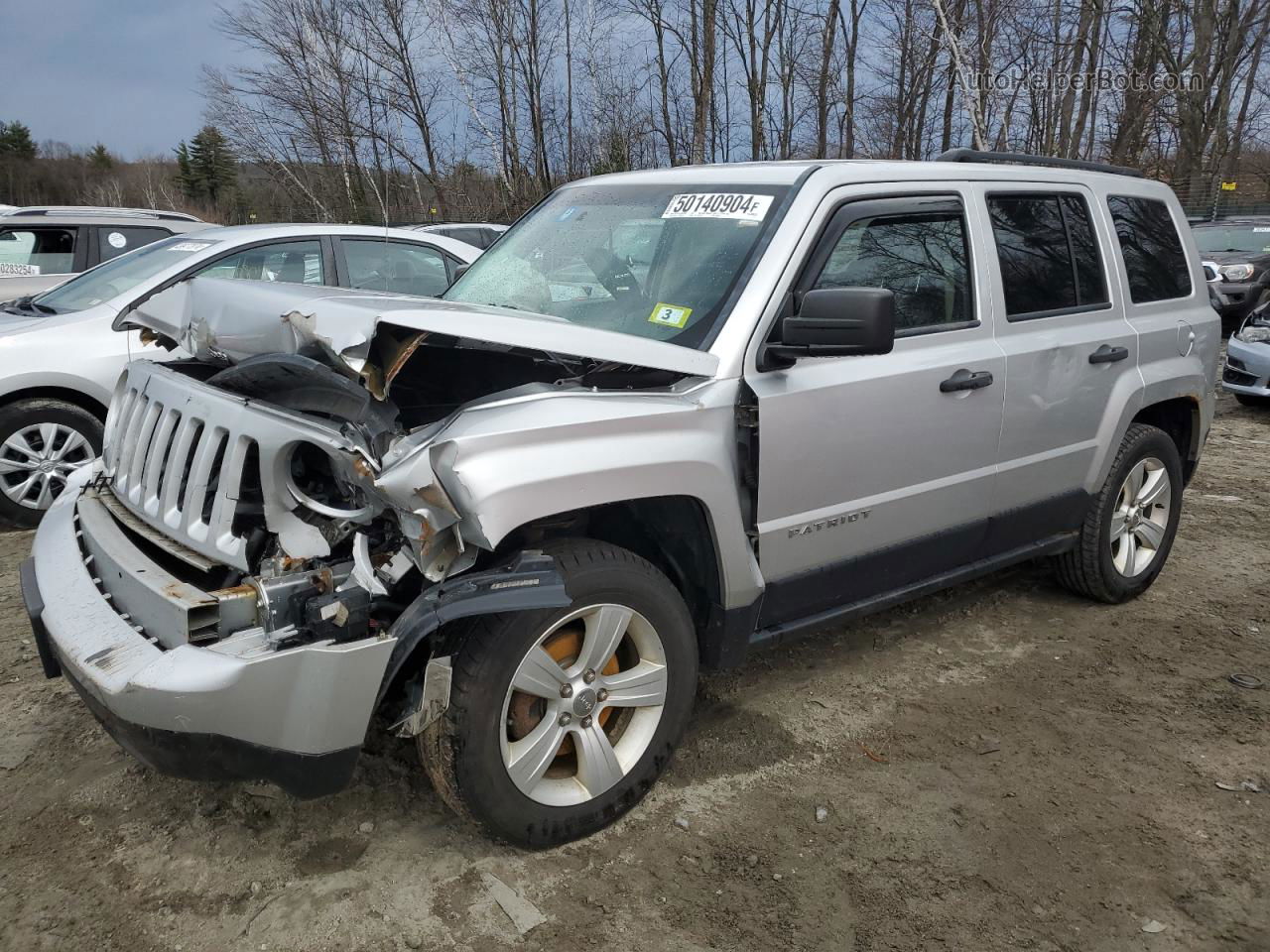 2014 Jeep Patriot Sport Silver vin: 1C4NJRBB8ED503684