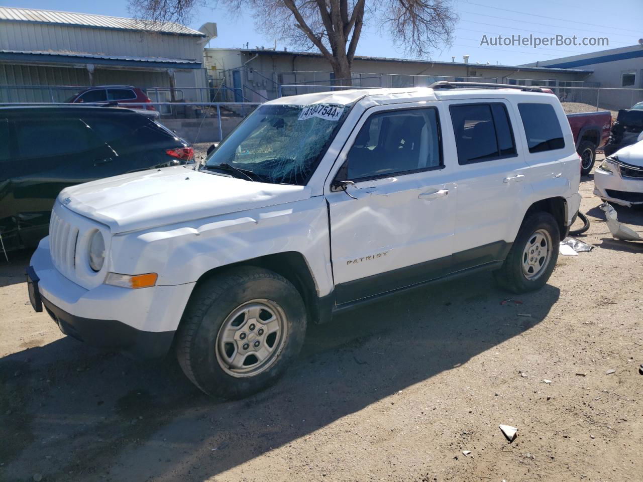 2014 Jeep Patriot Sport Белый vin: 1C4NJRBB8ED842154