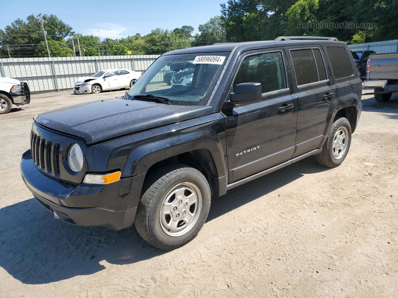 2016 Jeep Patriot Sport Черный vin: 1C4NJRBB8GD556811