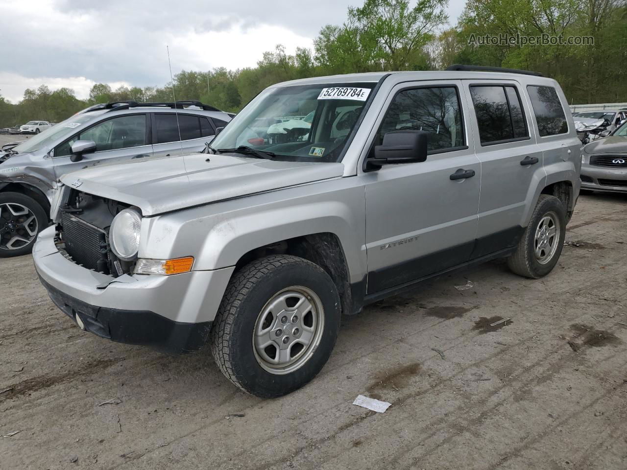 2012 Jeep Patriot Sport Серебряный vin: 1C4NJRBB9CD625340