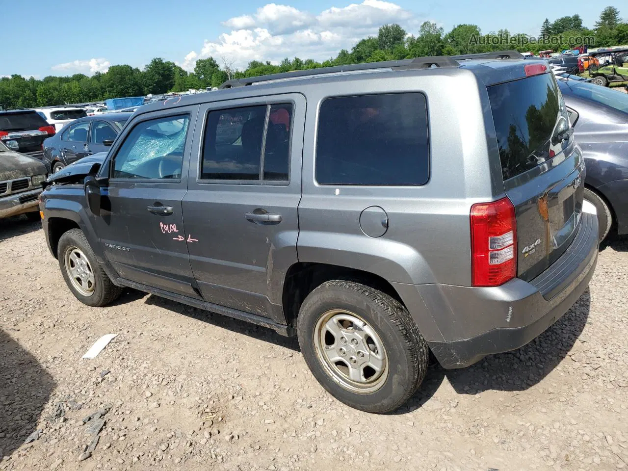 2014 Jeep Patriot Sport Серый vin: 1C4NJRBB9ED595484