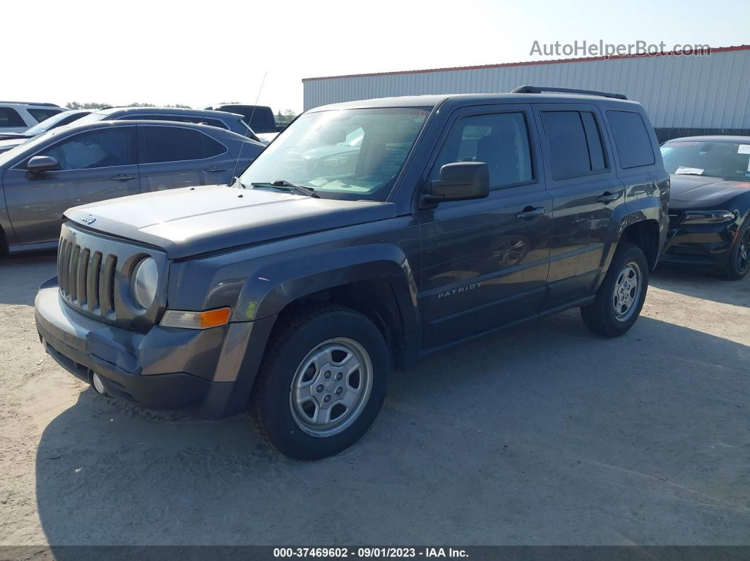 2016 Jeep Patriot Sport Gray vin: 1C4NJRBB9GD713259