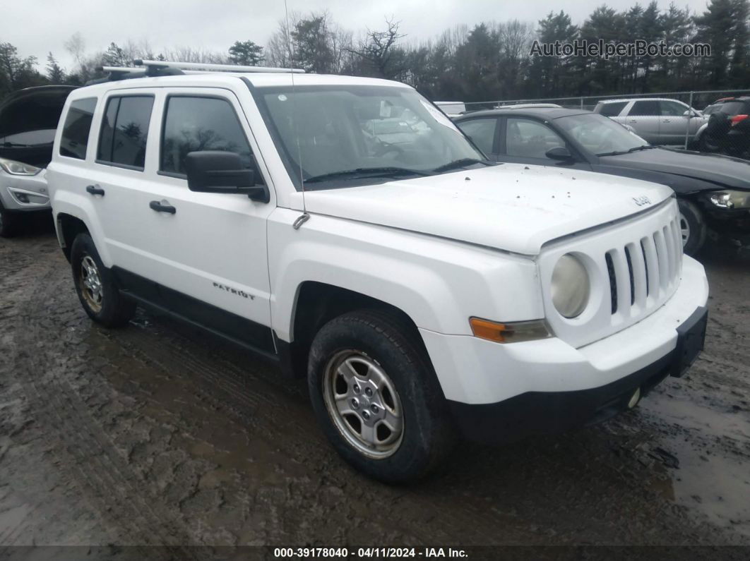 2012 Jeep Patriot Sport White vin: 1C4NJRBBXCD568579