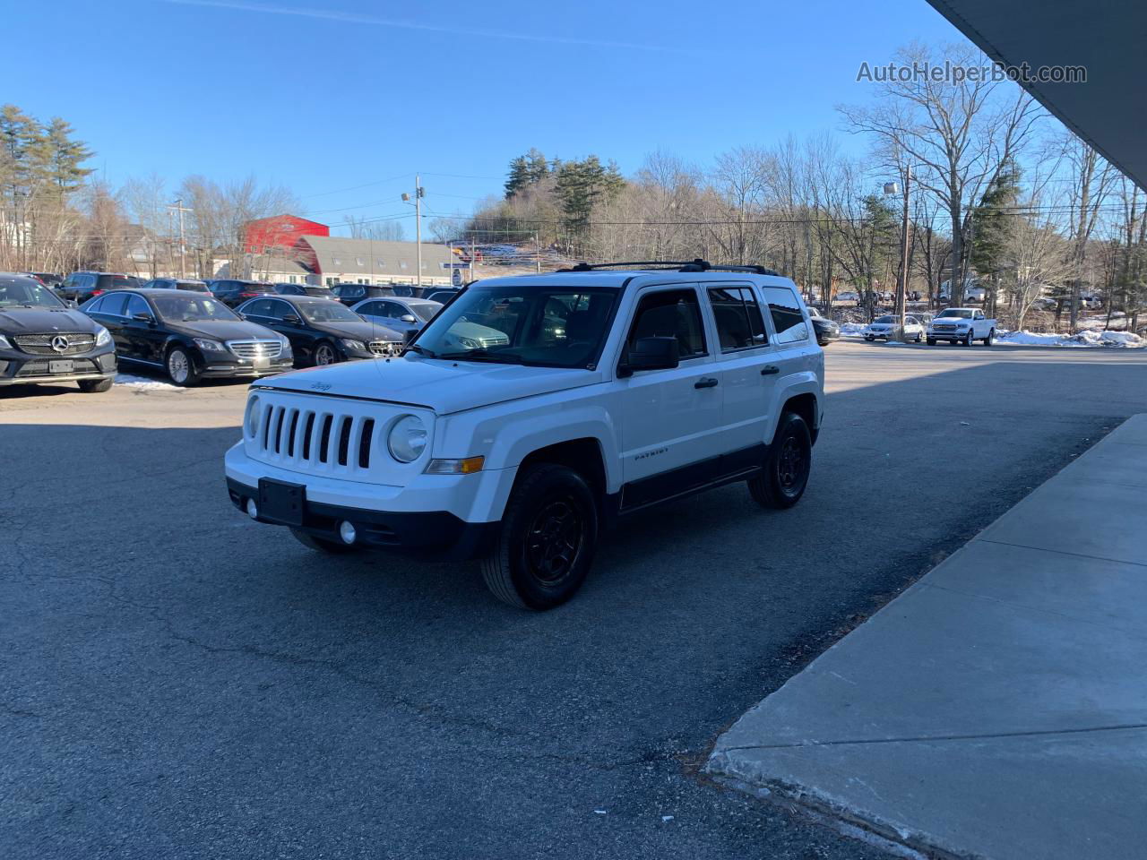 2014 Jeep Patriot Sport White vin: 1C4NJRBBXED687932