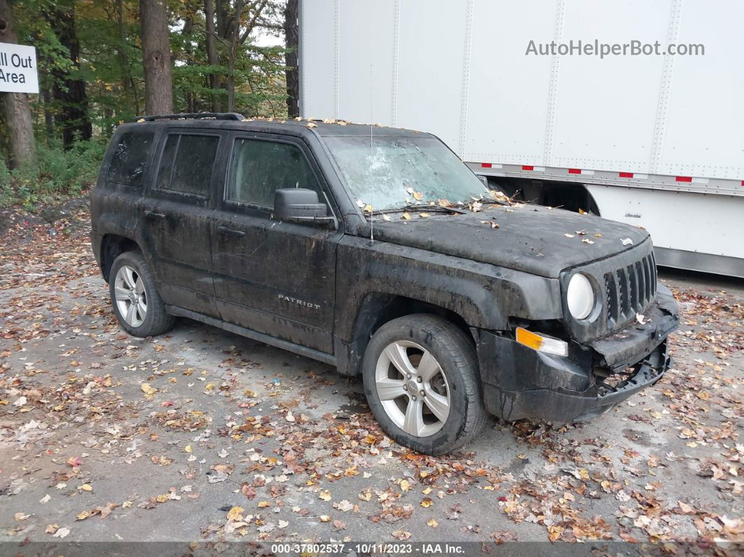 2012 Jeep Patriot Latitude Black vin: 1C4NJRFB0CD571839