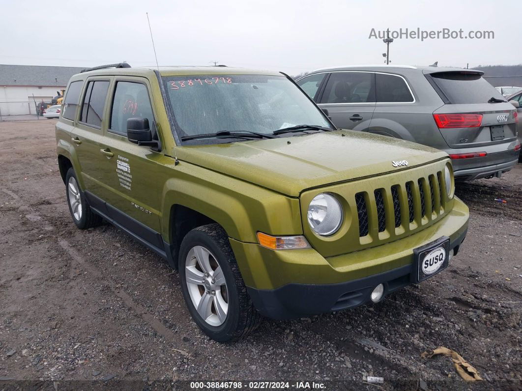 2012 Jeep Patriot Latitude Зеленый vin: 1C4NJRFB0CD608680