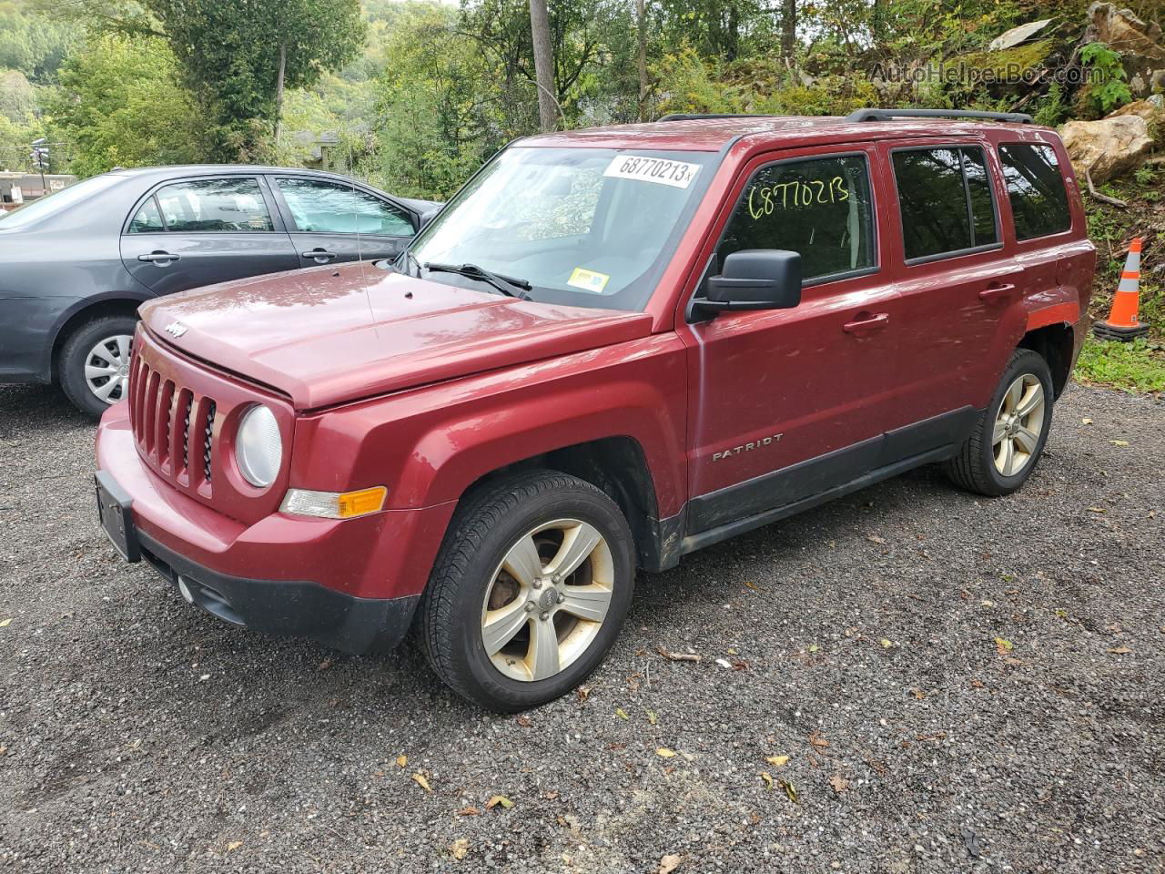 2012 Jeep Patriot Latitude Maroon vin: 1C4NJRFB0CD683377