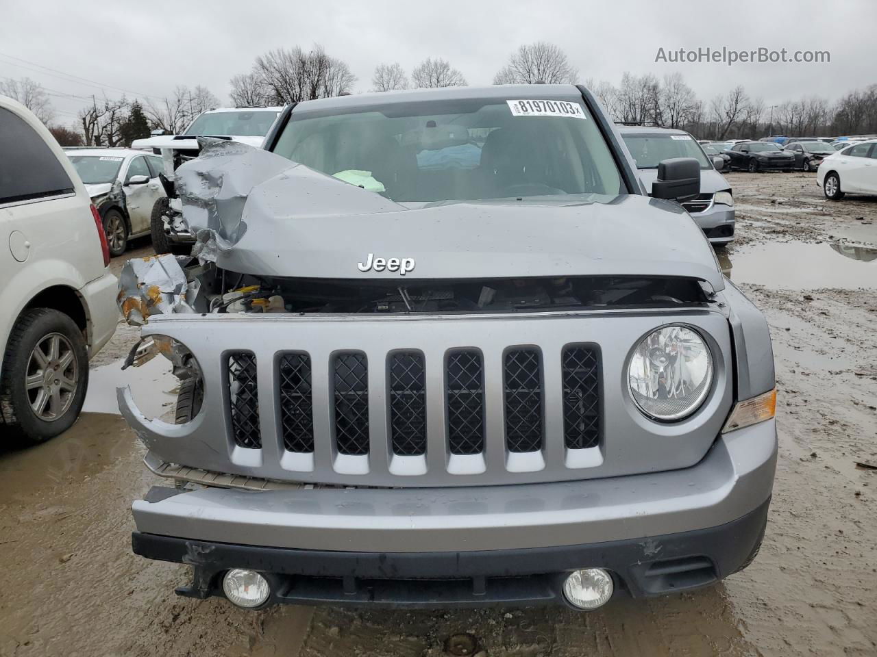 2014 Jeep Patriot Latitude Серебряный vin: 1C4NJRFB0ED792182