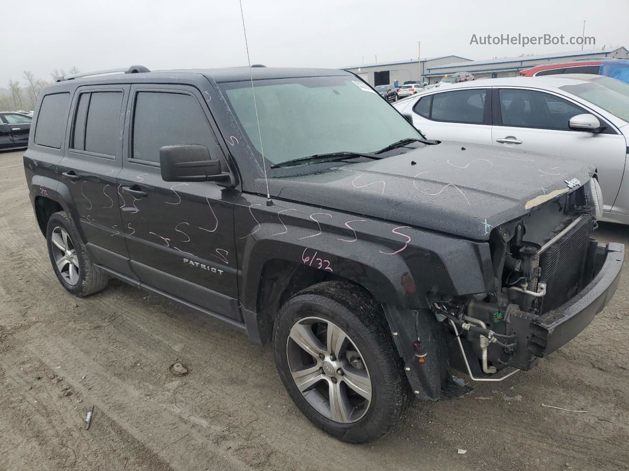 2016 Jeep Patriot Latitude Черный vin: 1C4NJRFB0GD501506