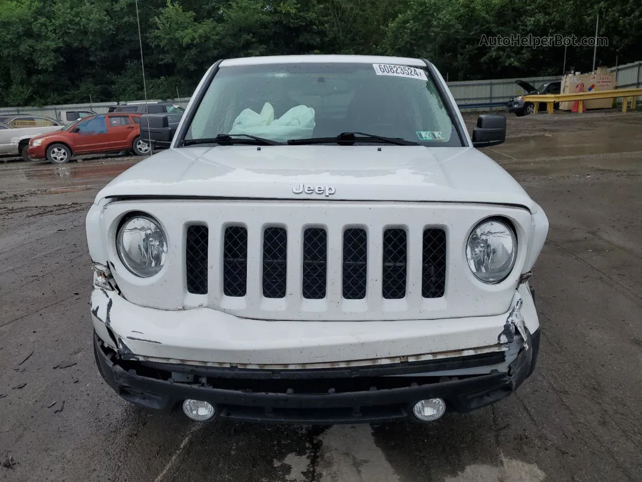 2016 Jeep Patriot Latitude White vin: 1C4NJRFB0GD618826