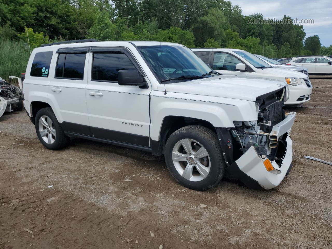 2016 Jeep Patriot Latitude White vin: 1C4NJRFB0GD746600