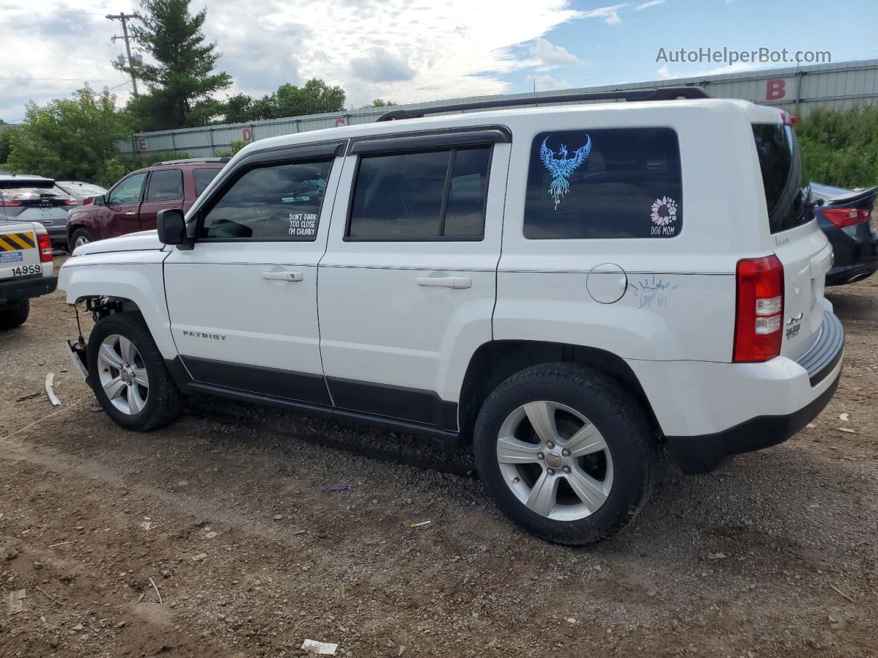 2016 Jeep Patriot Latitude White vin: 1C4NJRFB0GD746600