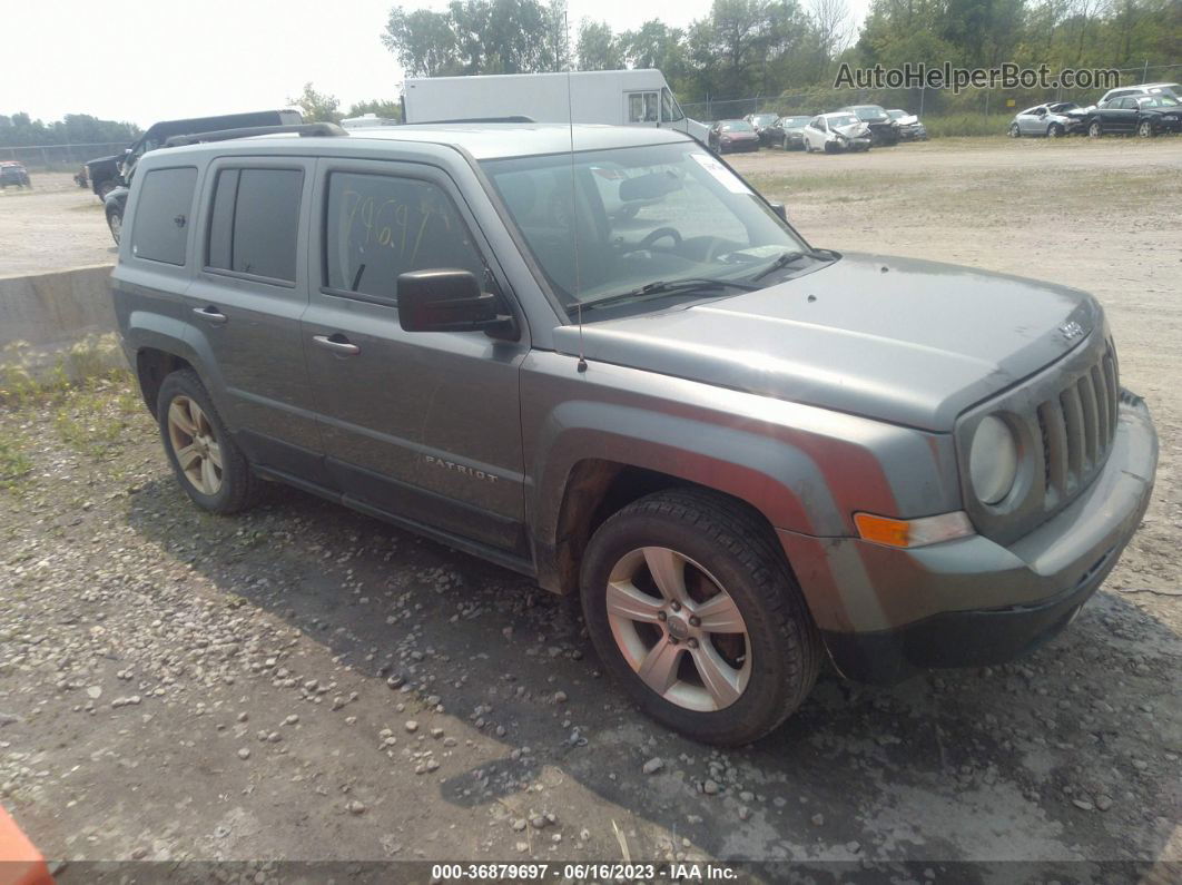 2012 Jeep Patriot Latitude Серый vin: 1C4NJRFB1CD638819