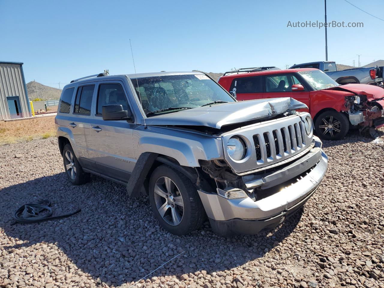 2016 Jeep Patriot Latitude Silver vin: 1C4NJRFB1GD523773