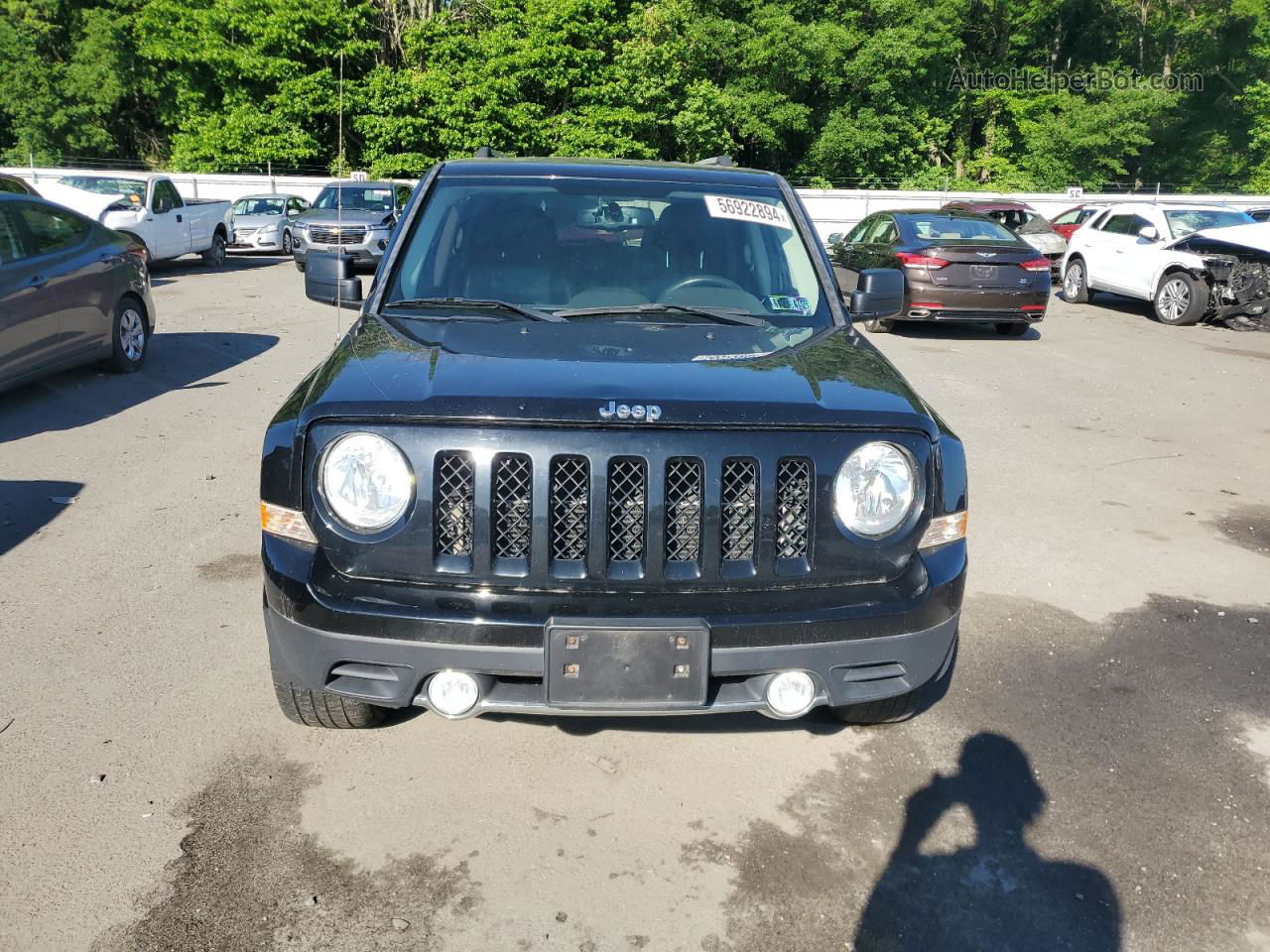 2016 Jeep Patriot Latitude Black vin: 1C4NJRFB1GD772543